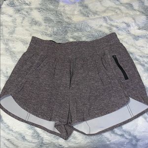 gray lululemon shorts